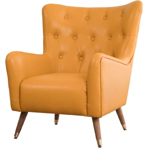 Canapé-fauteuil en cuir artificiel PU et éponge