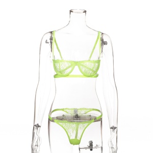 Ensemble de sous-vêtements pour femmes avec dentelles en acier