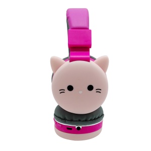 Casque Bluetooth pliable avec dessin animé