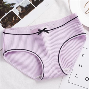 Culotte femme en  coton avec noeud