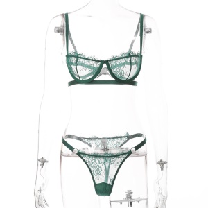 Ensemble de sous-vêtements pour femmes avec dentelles en acier