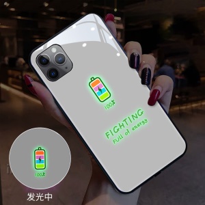 IPhone Coque de protection en verre pour téléphone portable avec lumière led