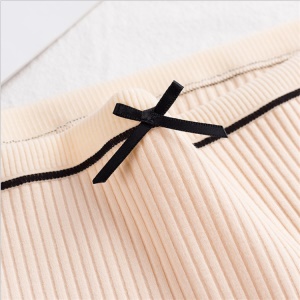 Culotte femme en  coton avec noeud