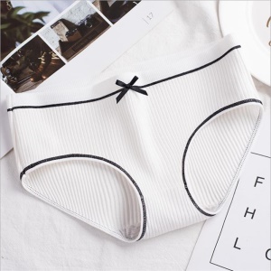 Culotte femme en  coton avec noeud