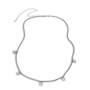 Chaîne de taille monocouche en métal  pour femme