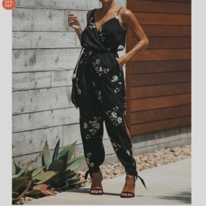 Combinaison pantalon femme avec bretelles dos nu