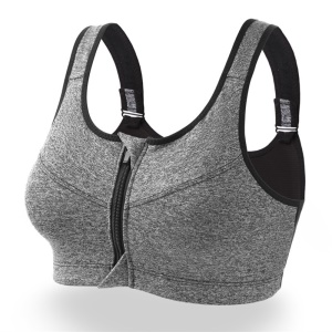 Soutien-gorge de sport femme avec fermeture zippe