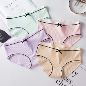 Culotte femme en  coton avec noeud