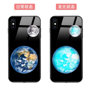 Coque en verre trempé pour IPhone avec design lumineux