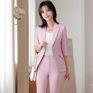 Femme tailleur de pantalon/jupe 2 pièces blazer à manches moyennes