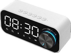 Haut-parleur bluetooth sans fil caisson de basses avec double réveil