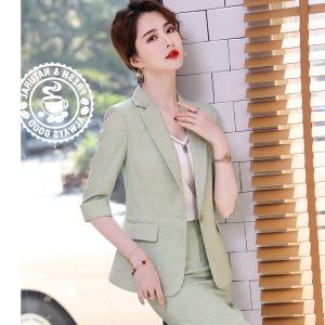 Costume femme tailleur de pantalon/jupe blazer à manches moyennes