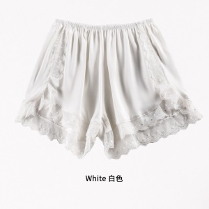 Femme Legging Short Large et confortable broderie dentelle
