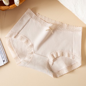 Culotte uincolore respirante  en dentelle