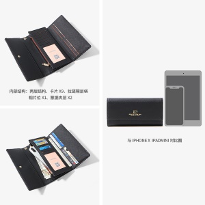 Portefeuille femme  en cuir synthétique