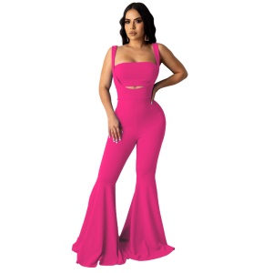 Femme Set de 2 pièces décontractés pantalon évasés