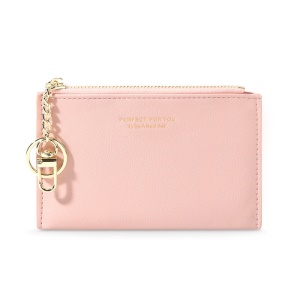 WEICHEN Portefeuille femme mini en cuir artificiel