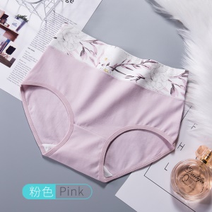 Culotte slip respirante en coton  à taille haute