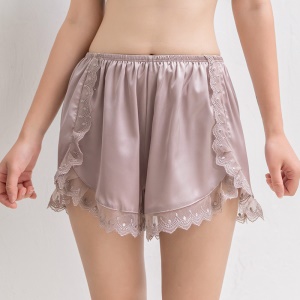 Femme Legging Short Large et confortable broderie dentelle