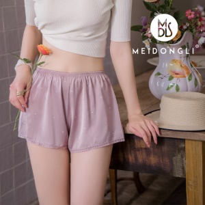 Femme short de pyjama en polyester léger et comfortable