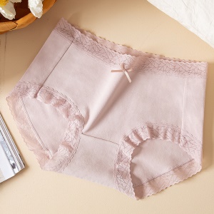 Culotte uincolore respirante  en dentelle
