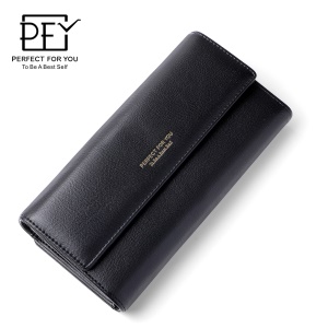 Femme porte-monnaie et téléphone mobile portefeuille en cuir à grande capacité