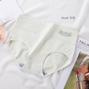 Slip à taille haute en coton pur                                                                                                                                                                                                                                