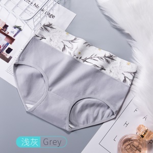 Culotte slip respirante en coton  à taille haute