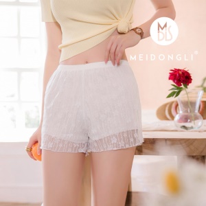 Short de sécurité femme en dentelle double couche