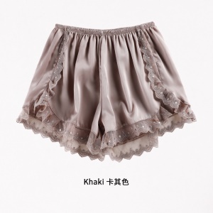 Femme Legging Short Large et confortable broderie dentelle