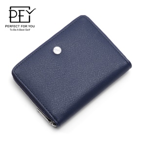 Portefeuille femme court multifonction avec poche femeture éclair