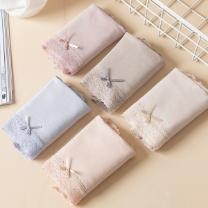Culotte uincolore respirante  en dentelle