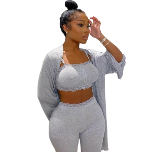 Ensemble décontractée de 3 pièces en Coton coton synthétique
