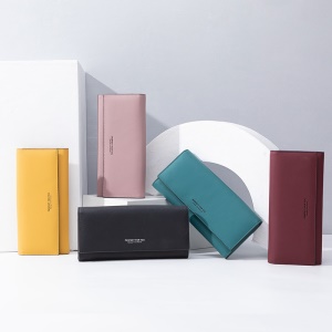 Portefeuille en cuir PU pour femmes
