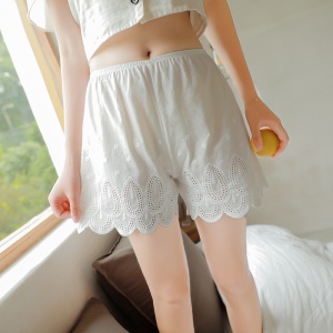 Short femme en coton lin léger et comfortable