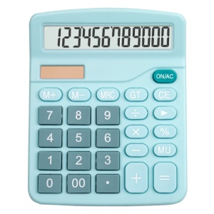 Calculatrice solaire à 12 chiffres double alimentation