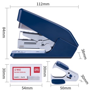 Deli agrafeuse mini lot de 3pcs (Agrafeuse + dégrafeuse + agrafes)