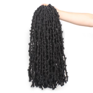 Extension locs papillon pour femme de 10 pouces fibre synthétiques