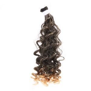 Extension de cheveux bouclés courts 10 pouces Fibre de haute température