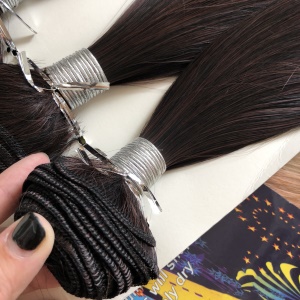 Extension de cheveux en fibre synthétique lot de 16 pouces cheveux raides lisses et doux pour tressage