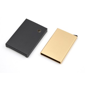 Porte-cartes résistant à la RFID avec Clip métallique auto-éjectable