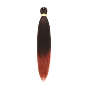 Extension de cheveux rouge doux synthétique pour tressage 26 pouces