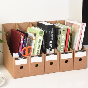 Porte-documents en papier kraft de bureau 5 compartiments