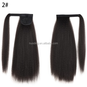 Extension de cheveux en fibre synthétique cheveux raides avec colle magique 22 pouces