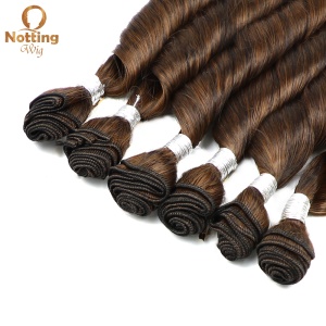 Mèches de cheveux synthétiques résistant  à la chaleur 16 pouces ensemble de 6 pièces