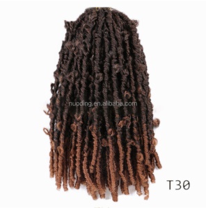 Extension locs papillon pour femme de 10 pouces fibre synthétiques
