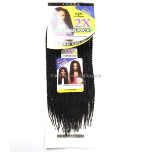 Extensions de cheveux  synthétique tressés 18 pouces  42 brins
