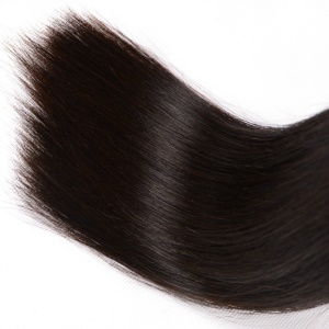 Extension de cheveux en fibres de haute température Cheveux noirs longs lisses et souples
