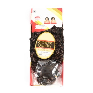 Extension de cheveux synthétique court Deep Wave 10 pouces
