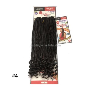 Extensions de cheveux synthétiques tressées 18 pouces  ensemble de 3 pièces